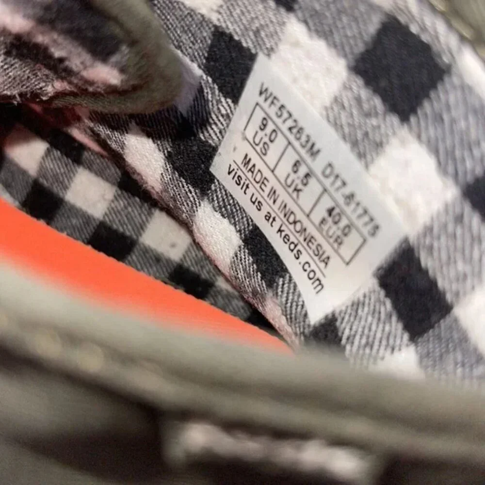 KEDS Women's Scout Splash Olive Green lace-up Hi top Sneakers | Olive Green - Picture 4 of 6